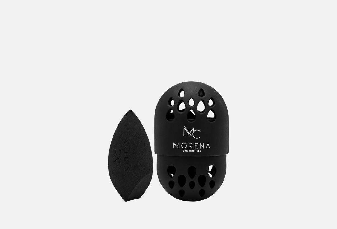 Изображение товара Спонж для макияжа в футляре Morena Cosmetics Черный