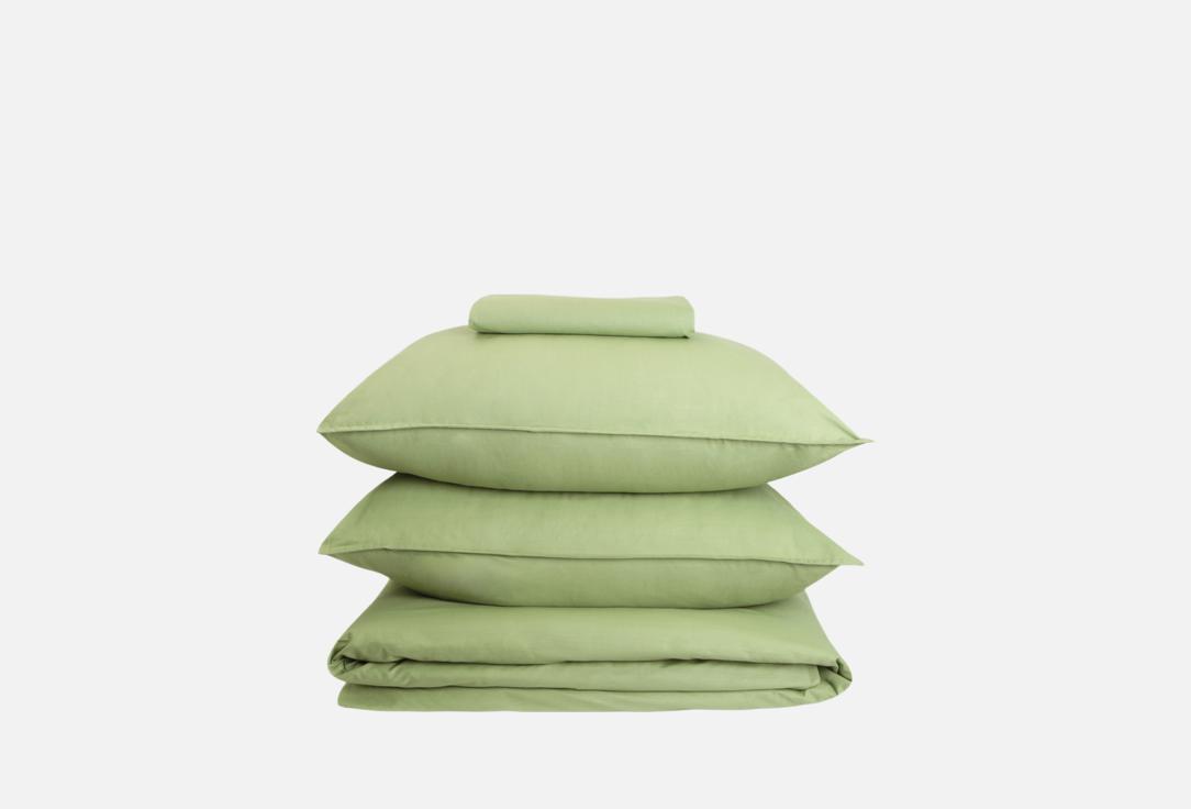 

Комплект постельного белья ILMA, Зеленый, Evergreen, полутораспальный 1.5-спальный мл