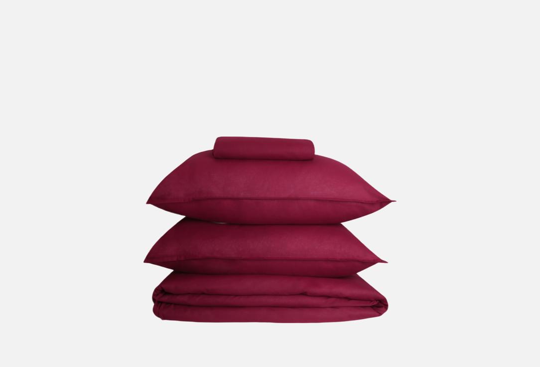 

Комплект постельного белья ILMA, Красный, Wine, полутораспальный 1.5-спальный мл