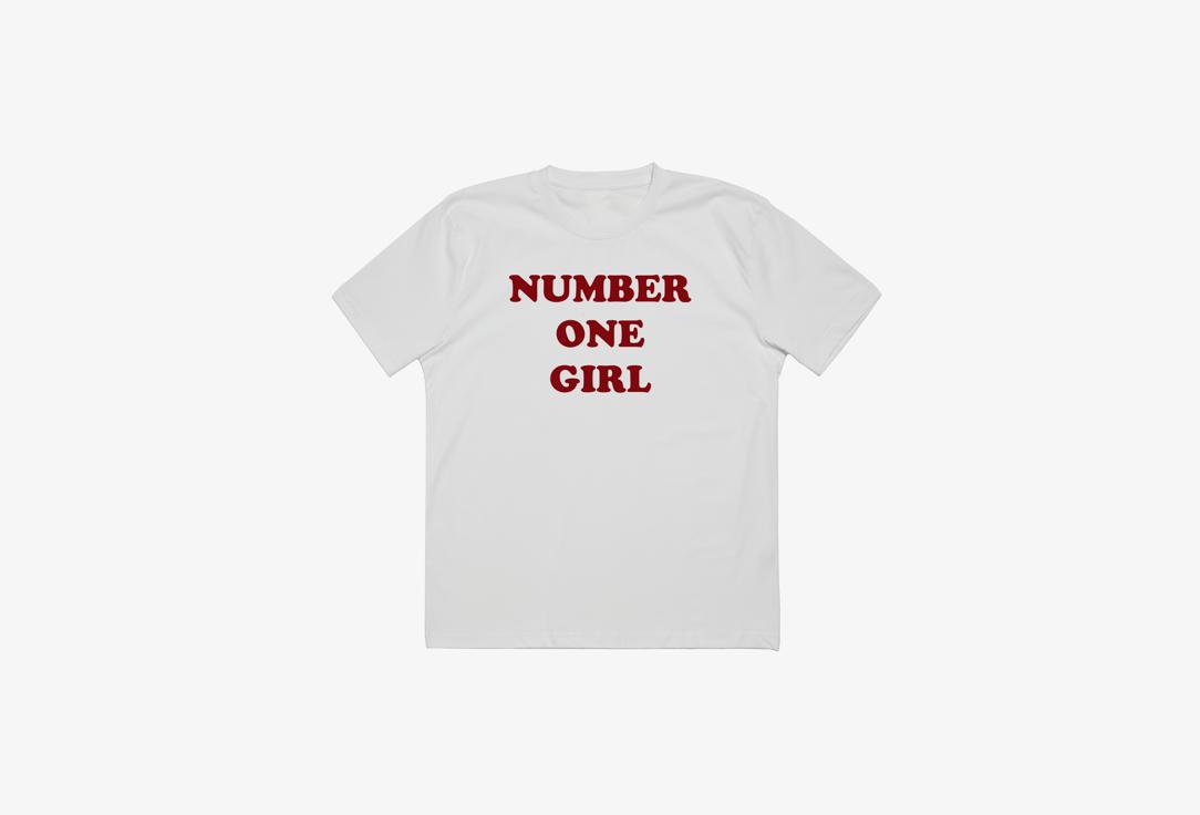 Изображение товара Женская футболка оверсайз с принтом Number one girl K-pop y2k хлопок