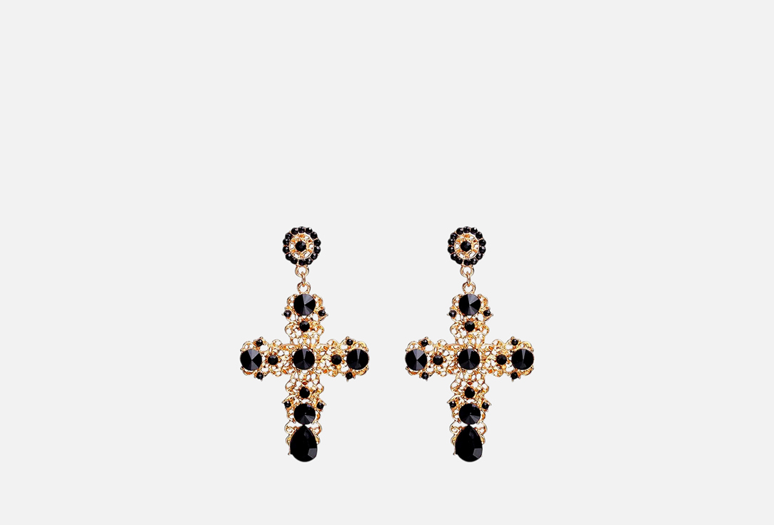 Изображение товара Серьги Великолепна.Я Готический шик с камнями и крестами для женщин