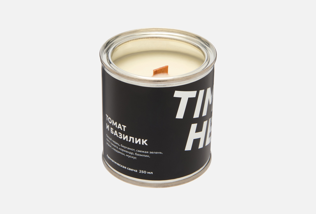 Изображение товара Ароматическая свеча Time Heat томат и базилик