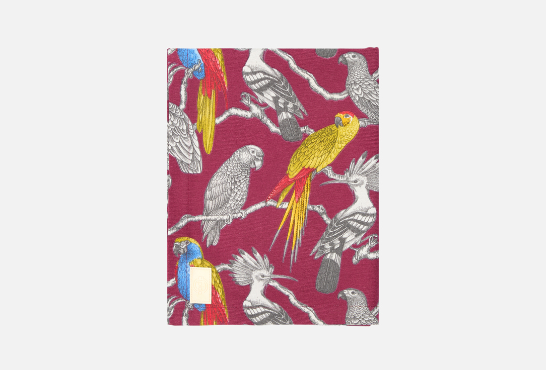 Изображение товара скатерть Elpida Попугаи бордовые, 145х175 см