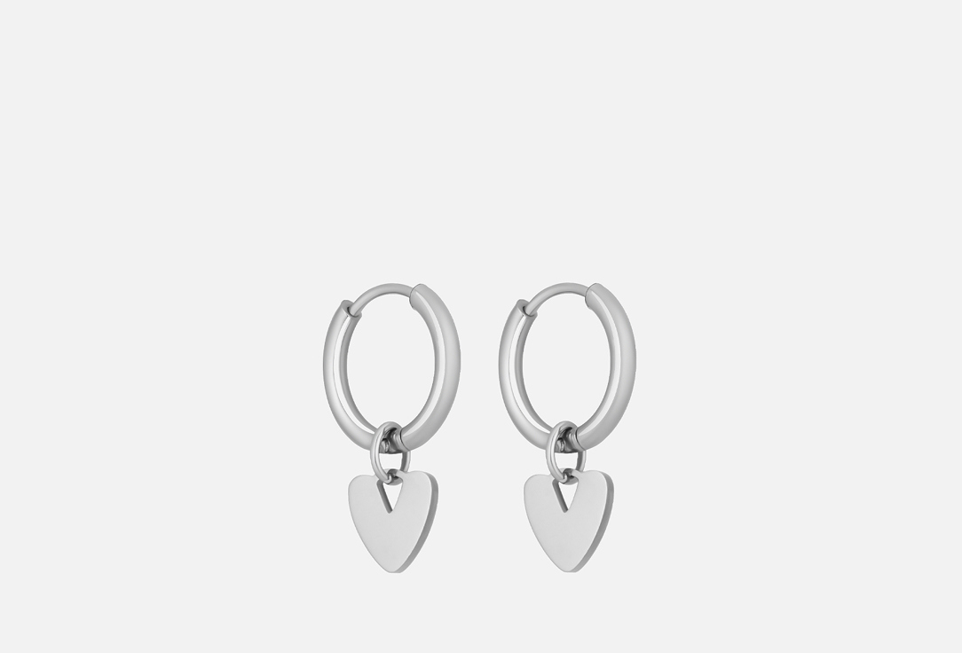 

Серьги WAF WAF, С сердечком 2 шт