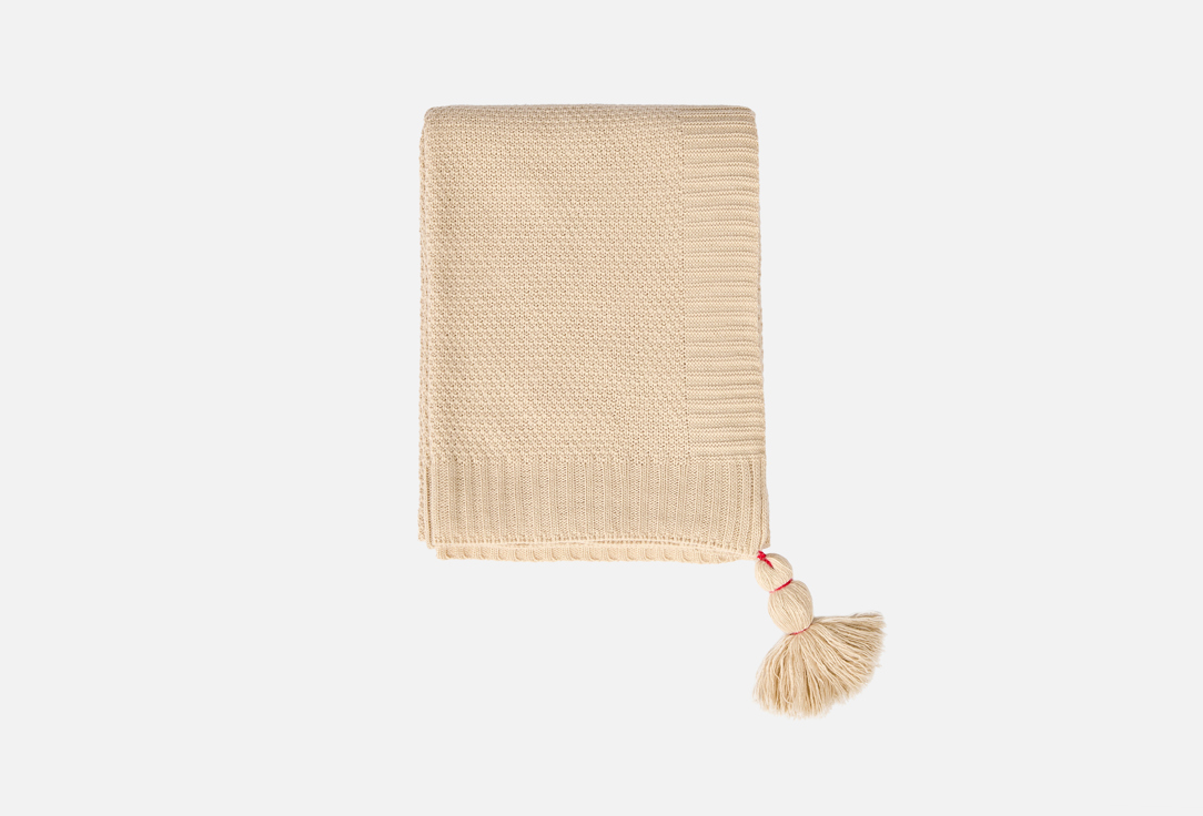 

Плед RHEUM, Бежевый, Молочный, 105х150 1 шт