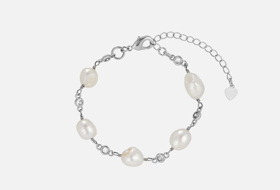 Изображение товара Элегантный браслет 19.stone с жемчугом и фианитами для женщин