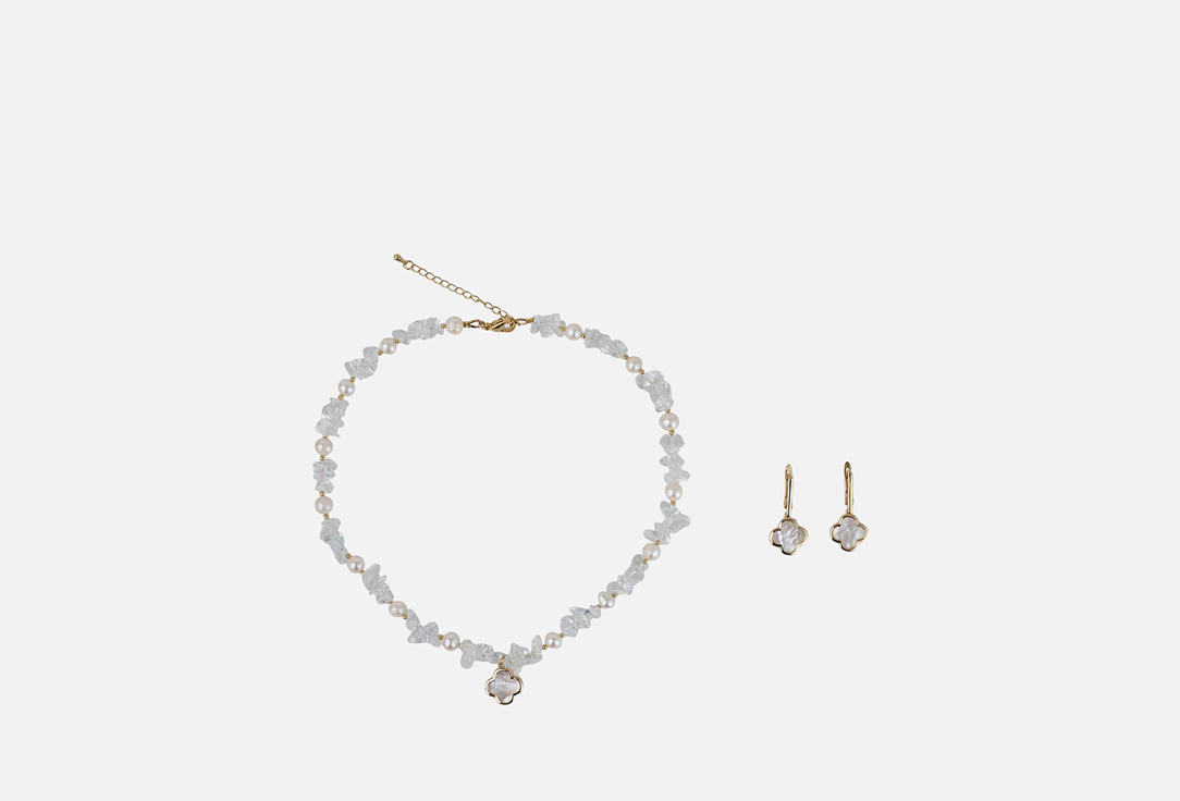 Изображение товара Набор украшений: колье и серьги 19.stone с клевером