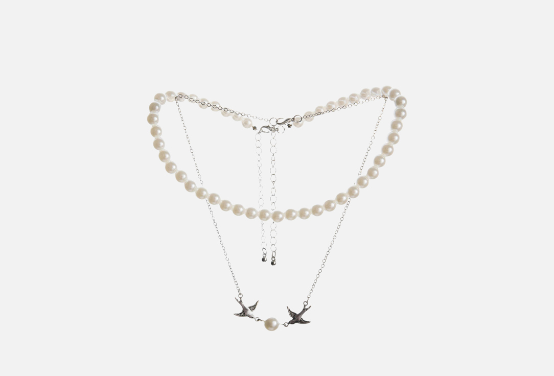 

колье ЦОК ЦОК, Жемчужное с подвеской ласточки 1 шт