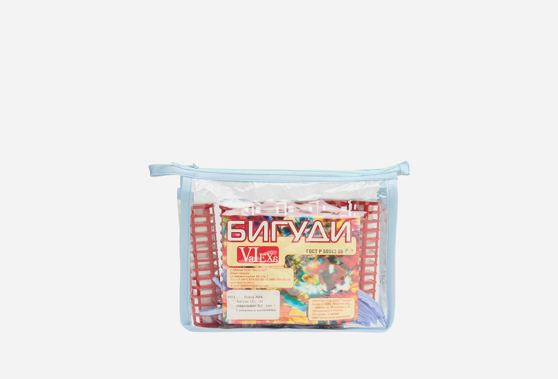 

Термобигуди VALEXA, Мультиколор, Спиральные 24 мм 6 шт