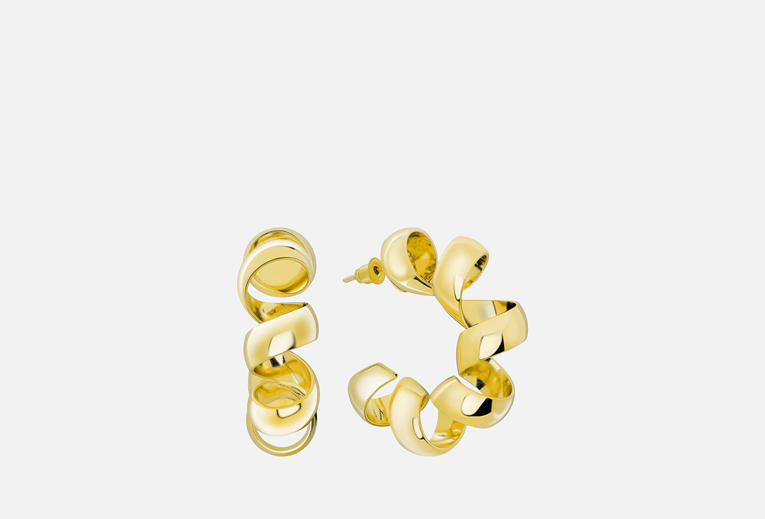 Изображение товара Эффектные серьги полукольца Nouvelle Mode с штифтовым замком