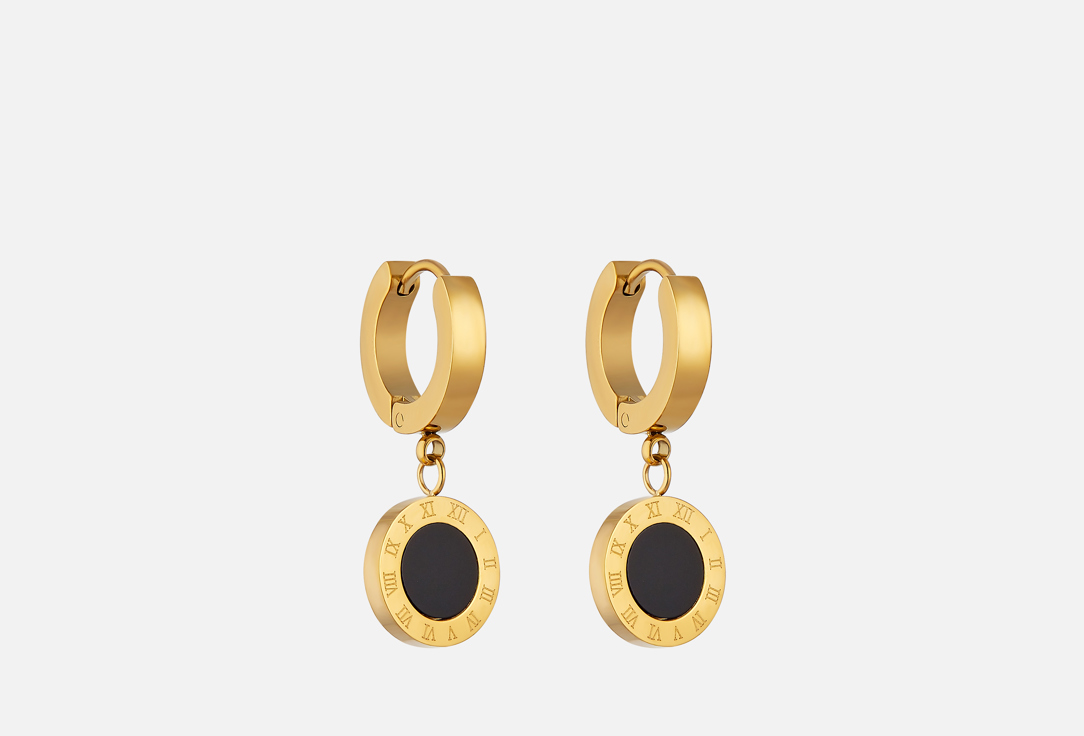 Изображение товара Серьги Nouvelle Mode с золотистым покрытием и эмалью