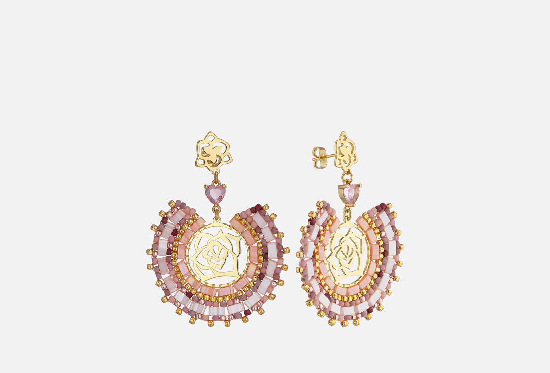 Изображение товара Серьги Nouvelle Mode с кварцем, яшмой, бисером