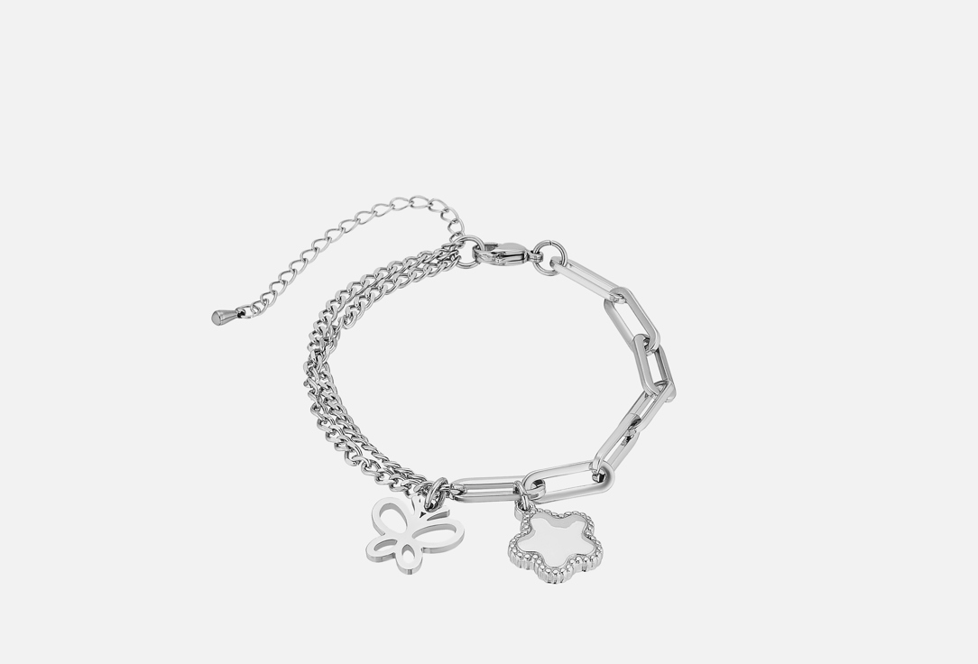 Изображение товара Браслет Nouvelle Mode бабочка регулируемый с подвесками Женский стильный аксессуар