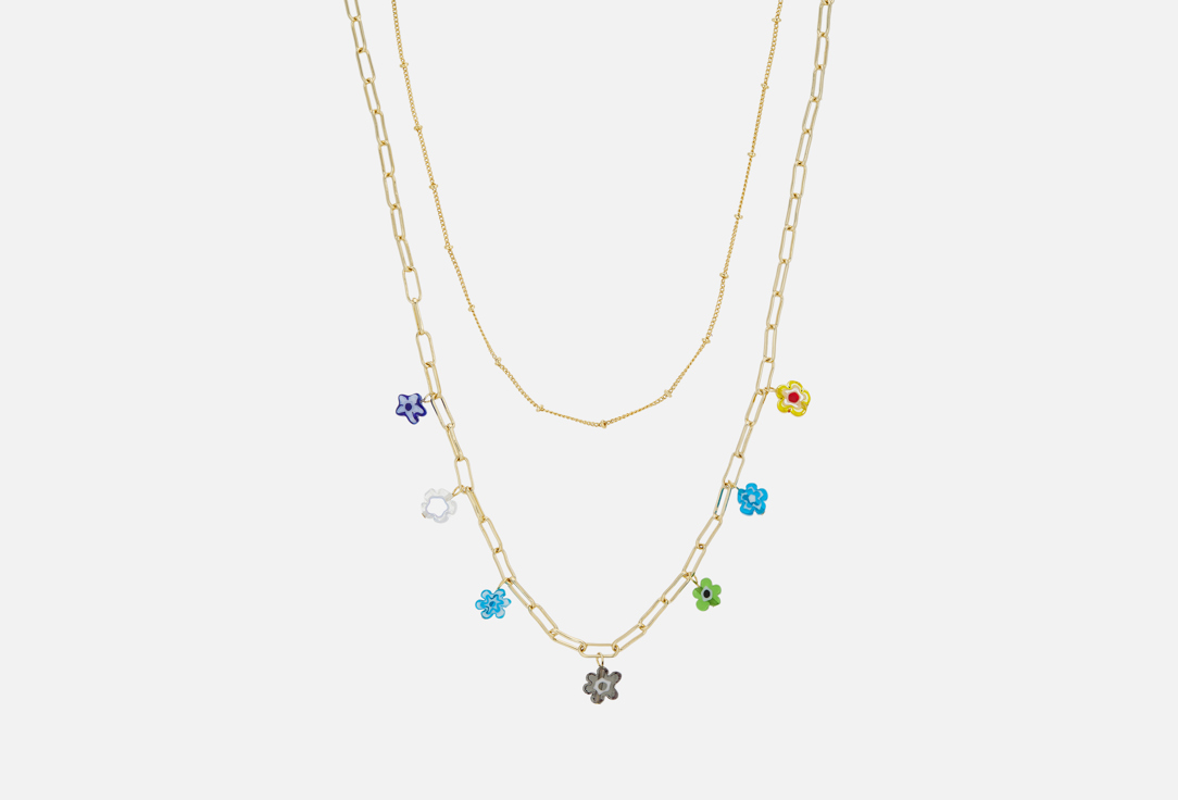 Изображение товара Колье-цепь Nouvelle Mode с ювелирным стеклом