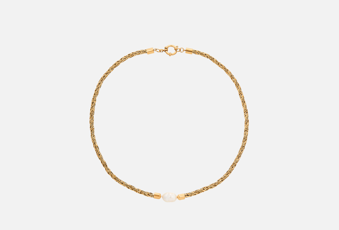 Изображение товара Женское колье Nouvelle Mode с барочным жемчугом и золочением 48 см