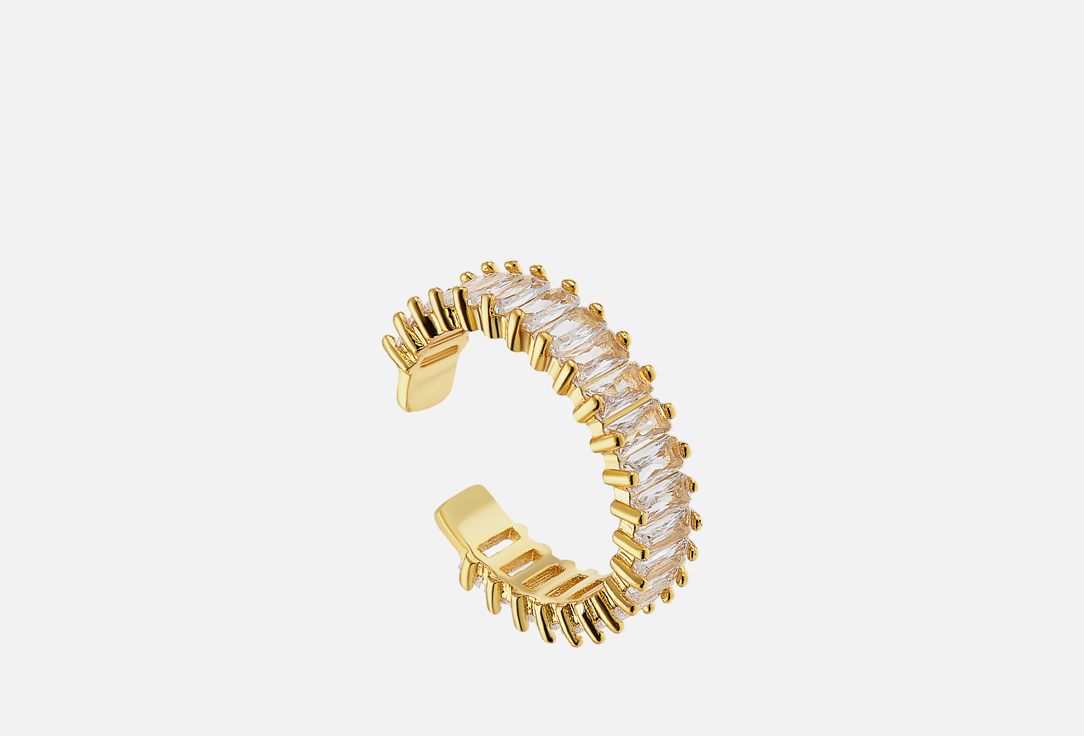 Изображение товара Кольцо Nouvelle Mode открытое с фианитами размер 16 женское ювелирное украшение