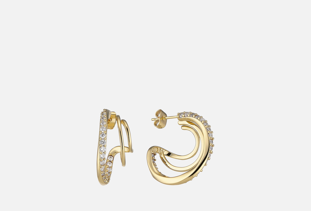 Изображение товара Серьги Nouvelle Mode круглые с фианитами