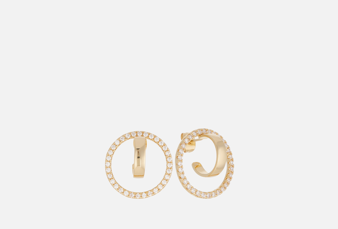 Изображение товара Серьги Nouvelle Mode круглые с фианитами