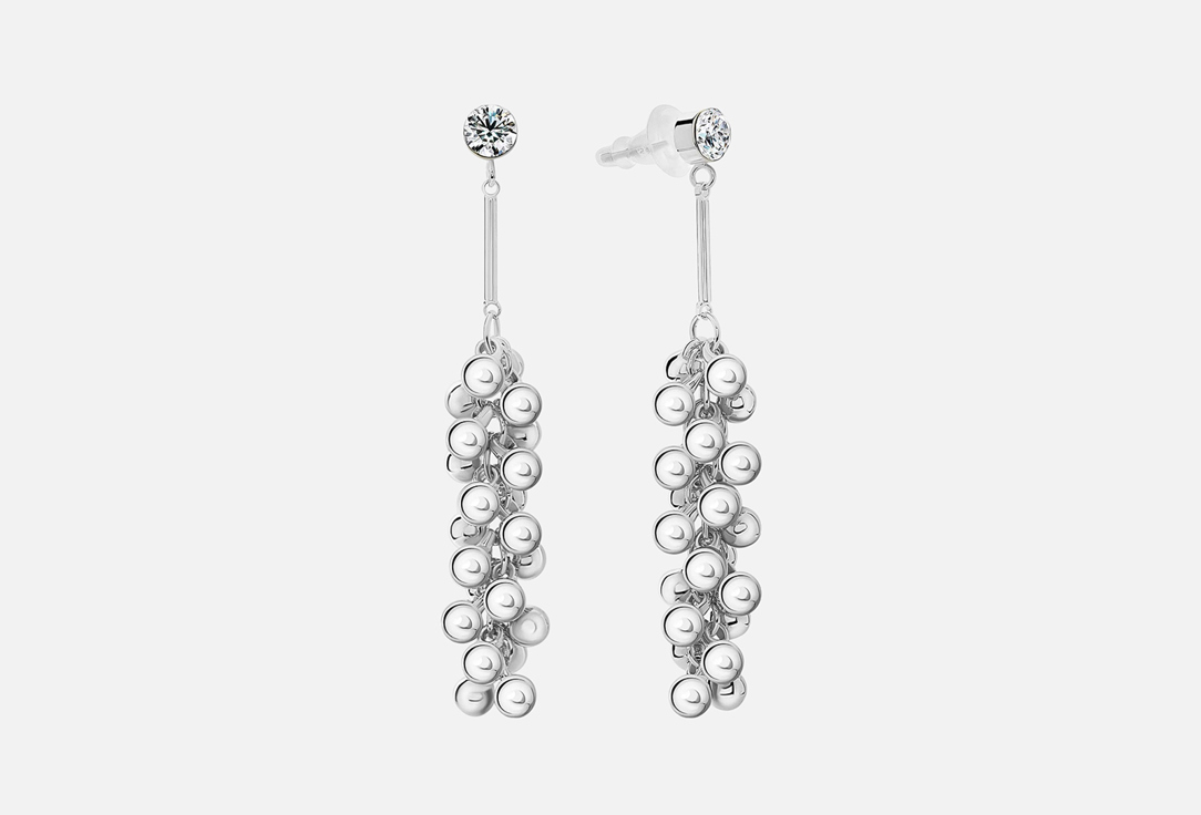 Серьги NOUVELLE MODE С подвесками из фианитов 2 шт