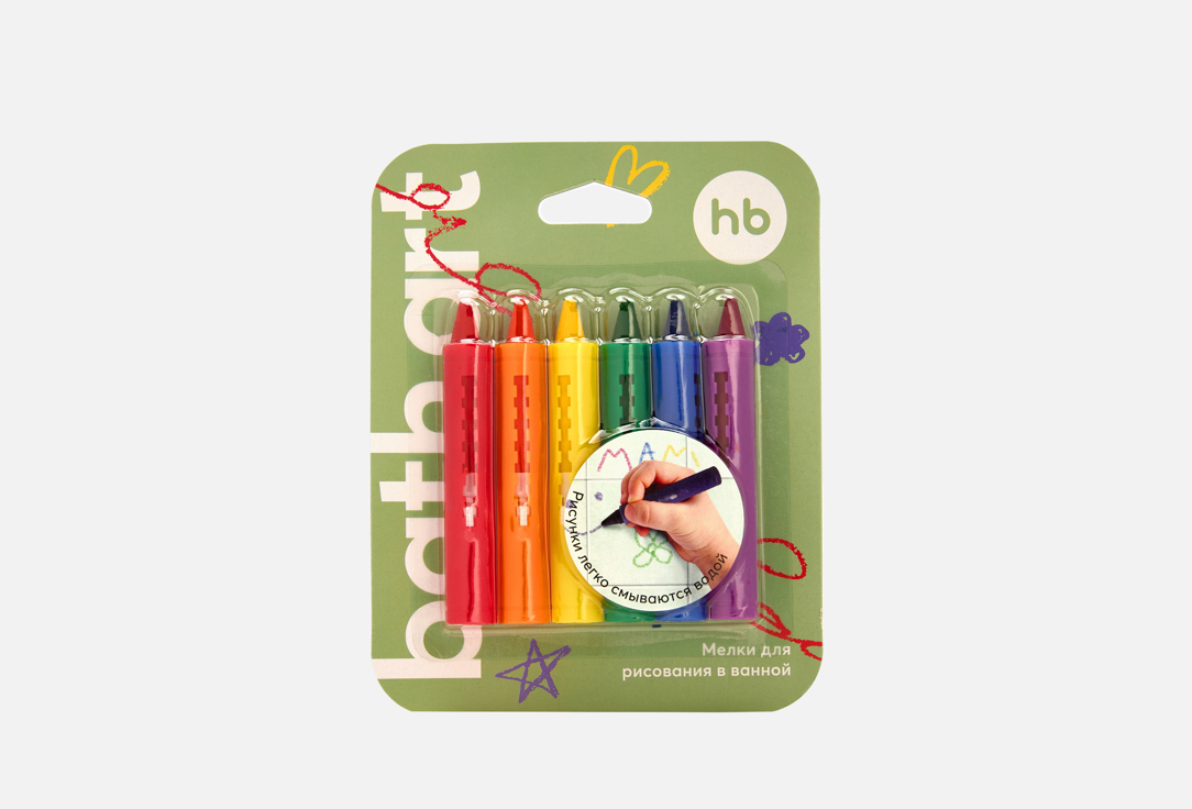 Изображение товара Мелки для рисования в ванной Happy Baby BATH ART