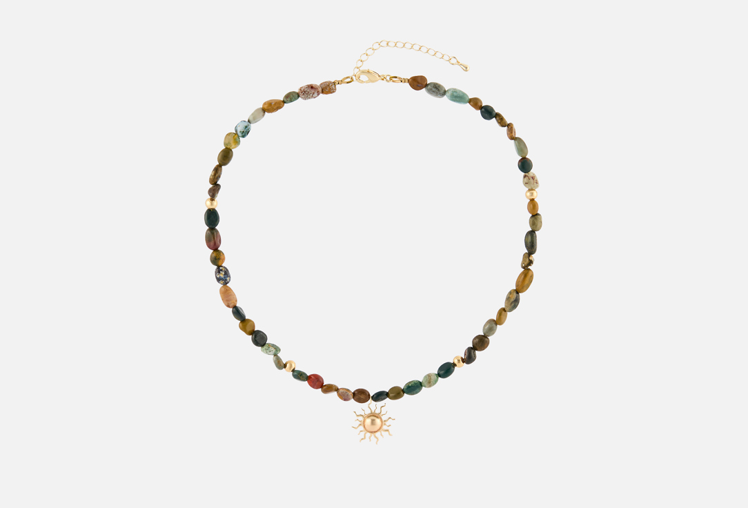 

колье 19.STONE, Солнце Индии 1 шт