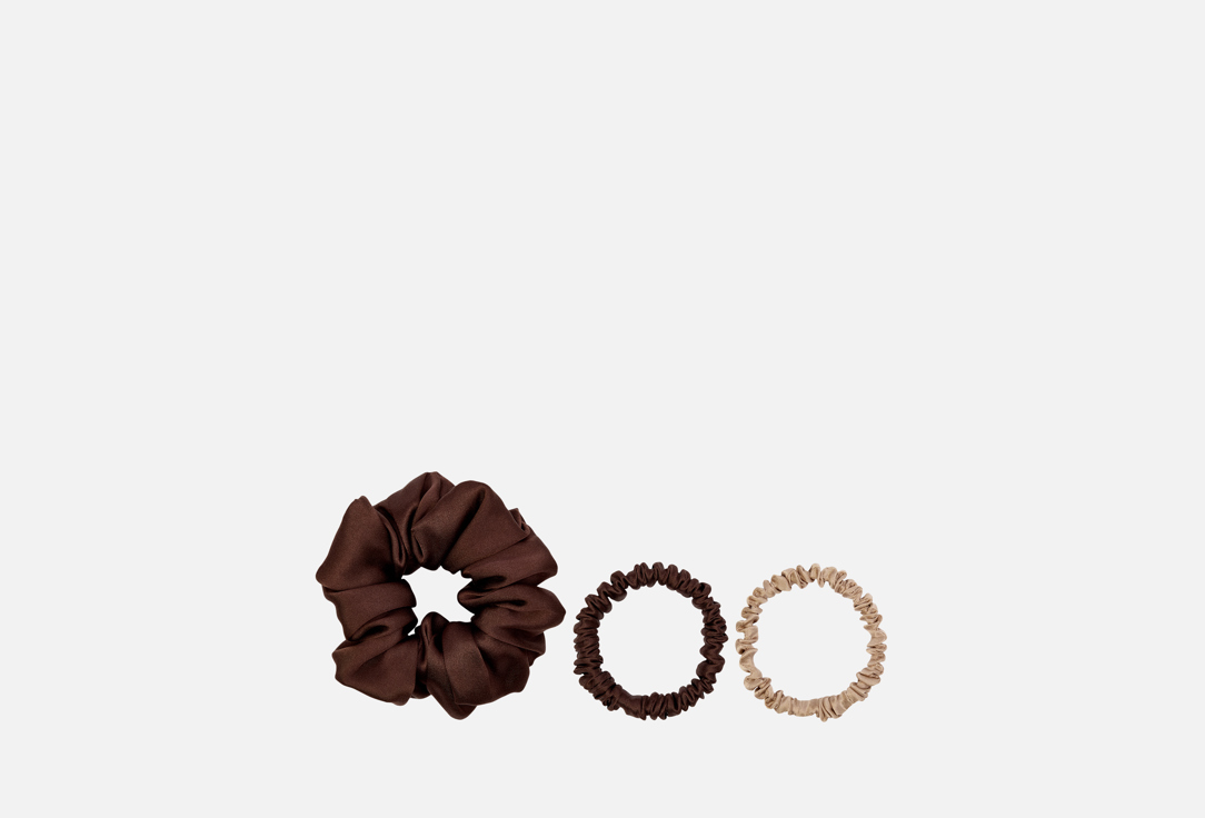 Изображение товара Набор шелковых резинок для волос k∙k шоколад ваниль для женщин