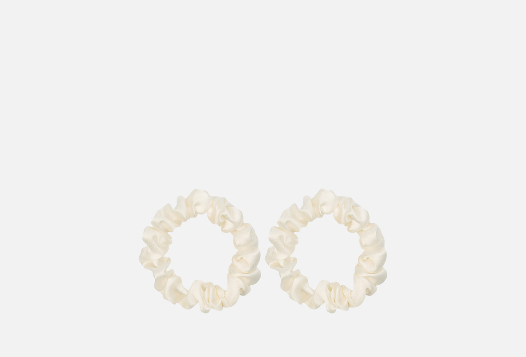 

Набор шелковых резинок для волос K∙K, Молочный 2 шт