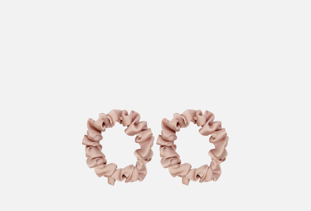 Изображение товара Набор шелковых резинок для волос k∙k пыльная роза натуральный шёлк