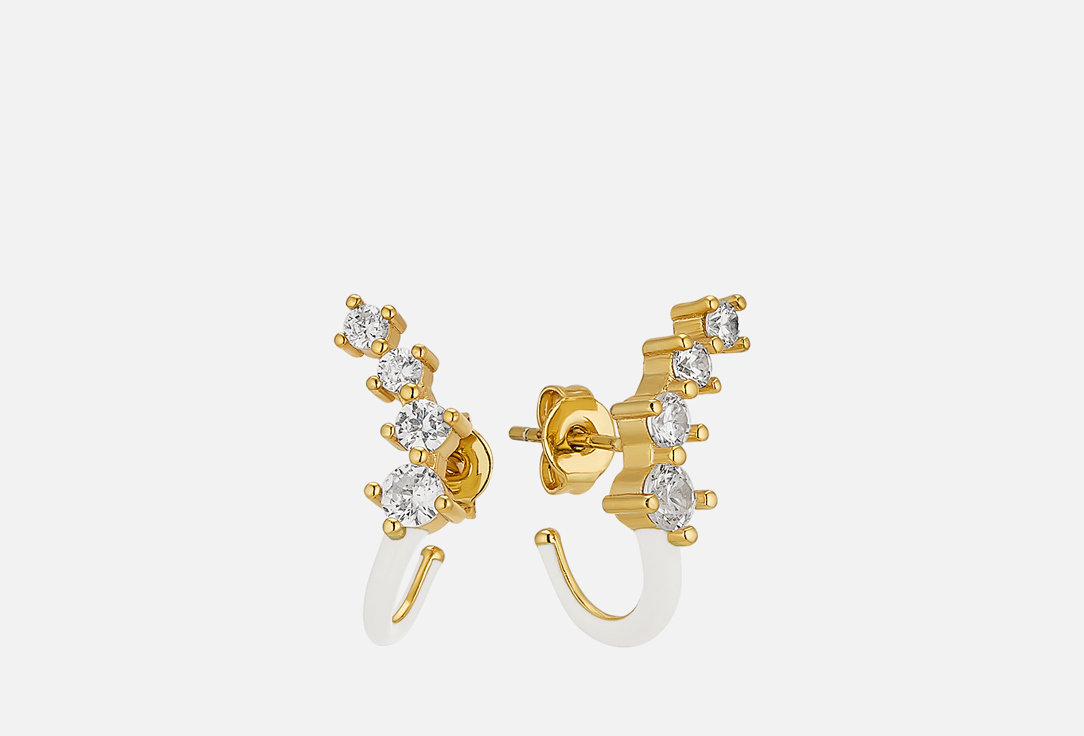 Изображение товара Женские серьги Komsi Marvelous из ювелирного сплава с покрытием стерлинговое серебро