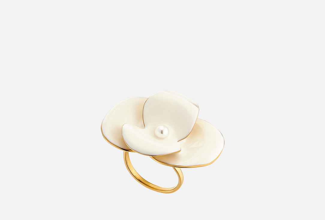 Изображение товара Кольцо Komsi Brand Show white flowe