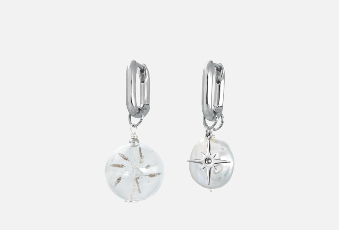 Изображение товара Серьги AUDEO с пухом одуванчиков и натуральным жемчугом