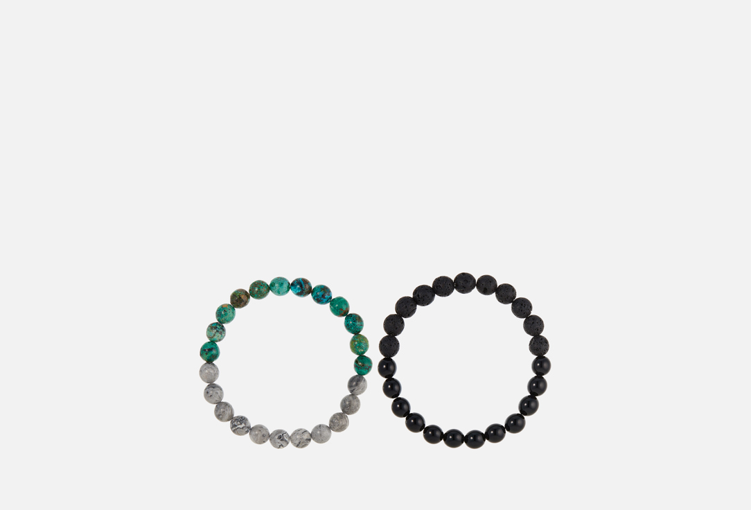 

комплект браслетов KARMONIA, Безопасность, мудрость, гармония и защита 2 шт