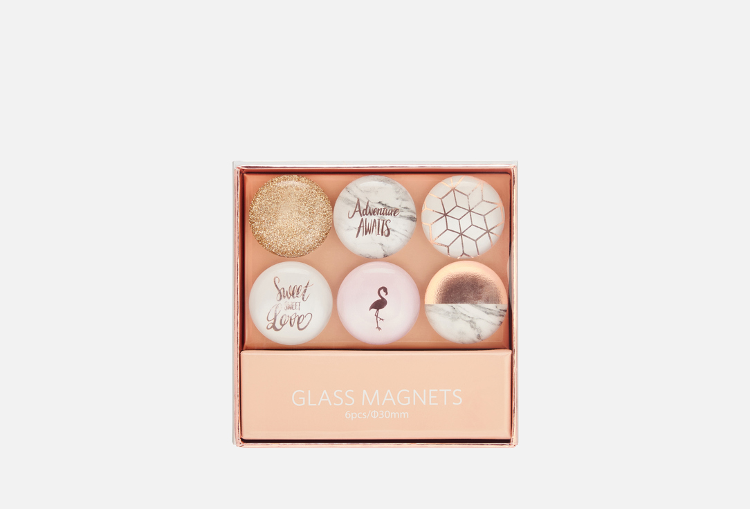 Изображение товара Набор магнитов Rose Gold для холодильника и металлических поверхностей