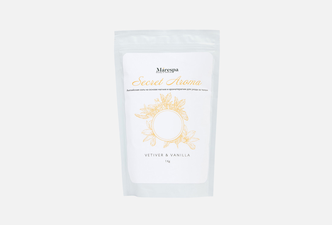 

Магниевая соль для ванны MARESPA, Vetiver & Vanilla 1 кг
