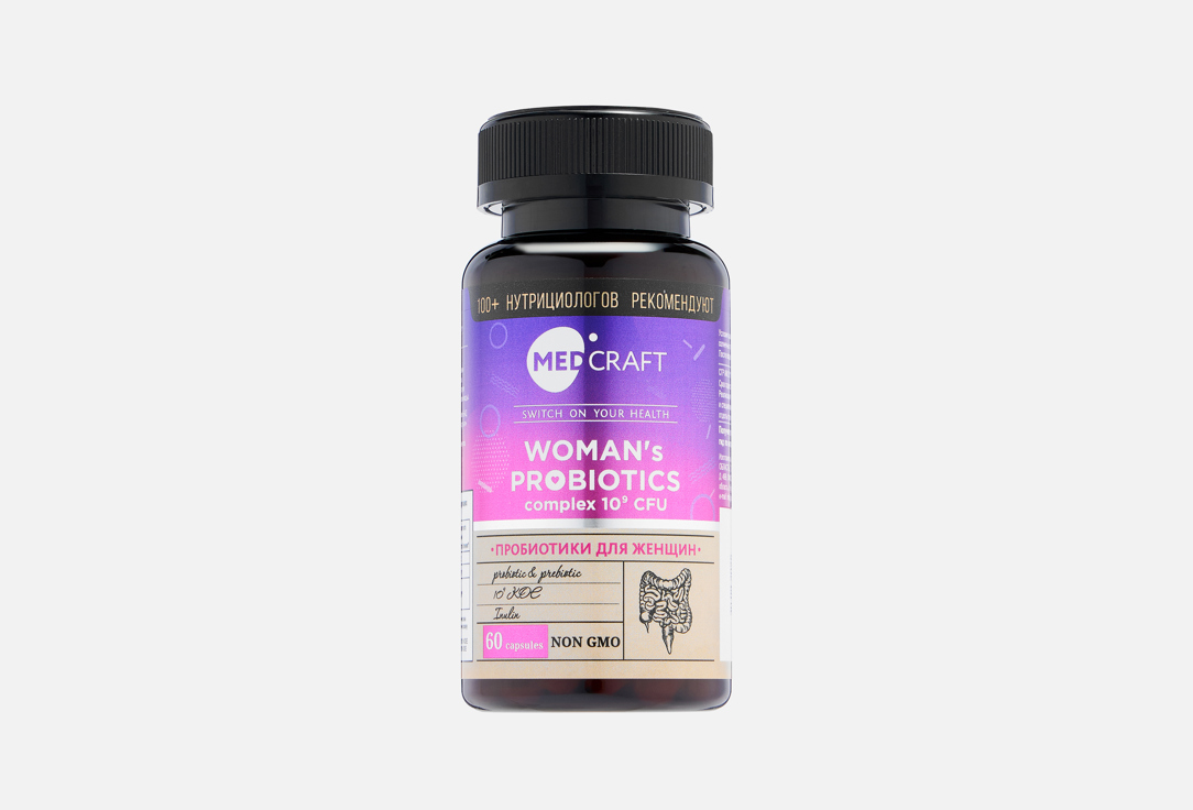 Изображение товара MedCraft Пробиотик и пребиотики для женского здоровья в капсулах