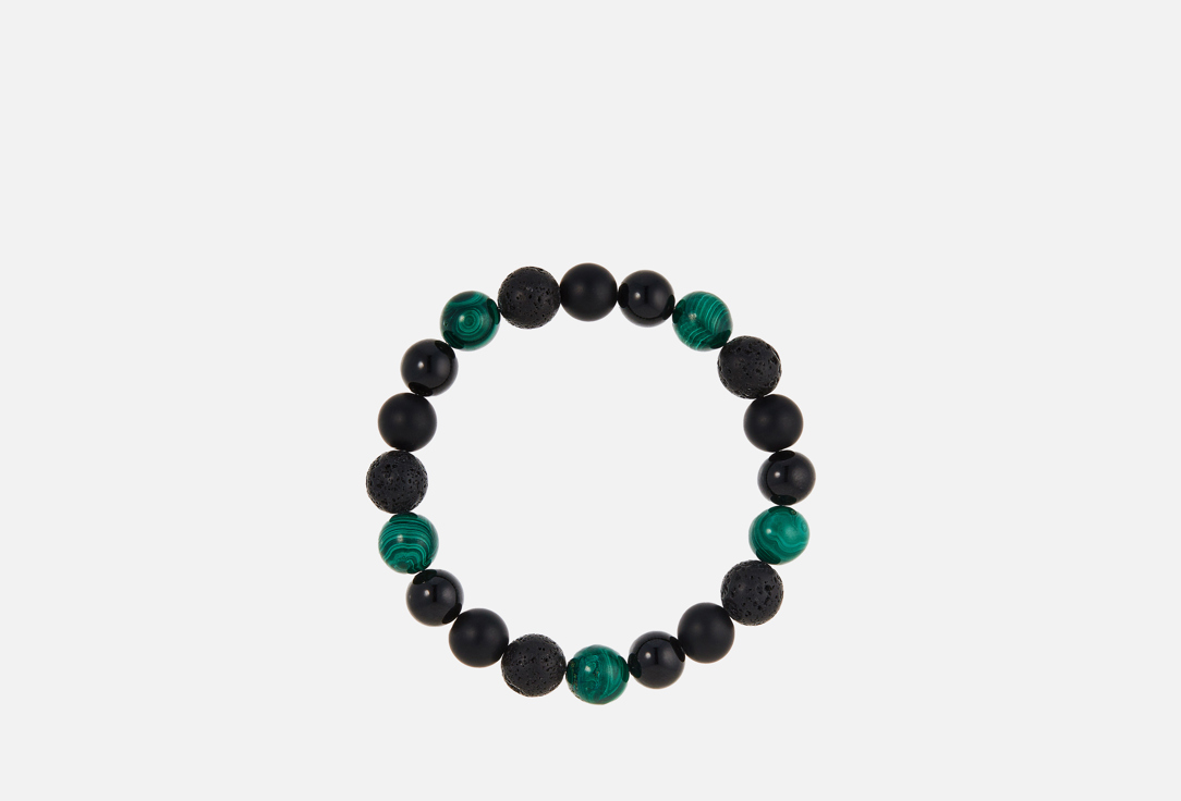 

браслет KARMONIA, Малахит, агат, шунгит и лава 1 шт