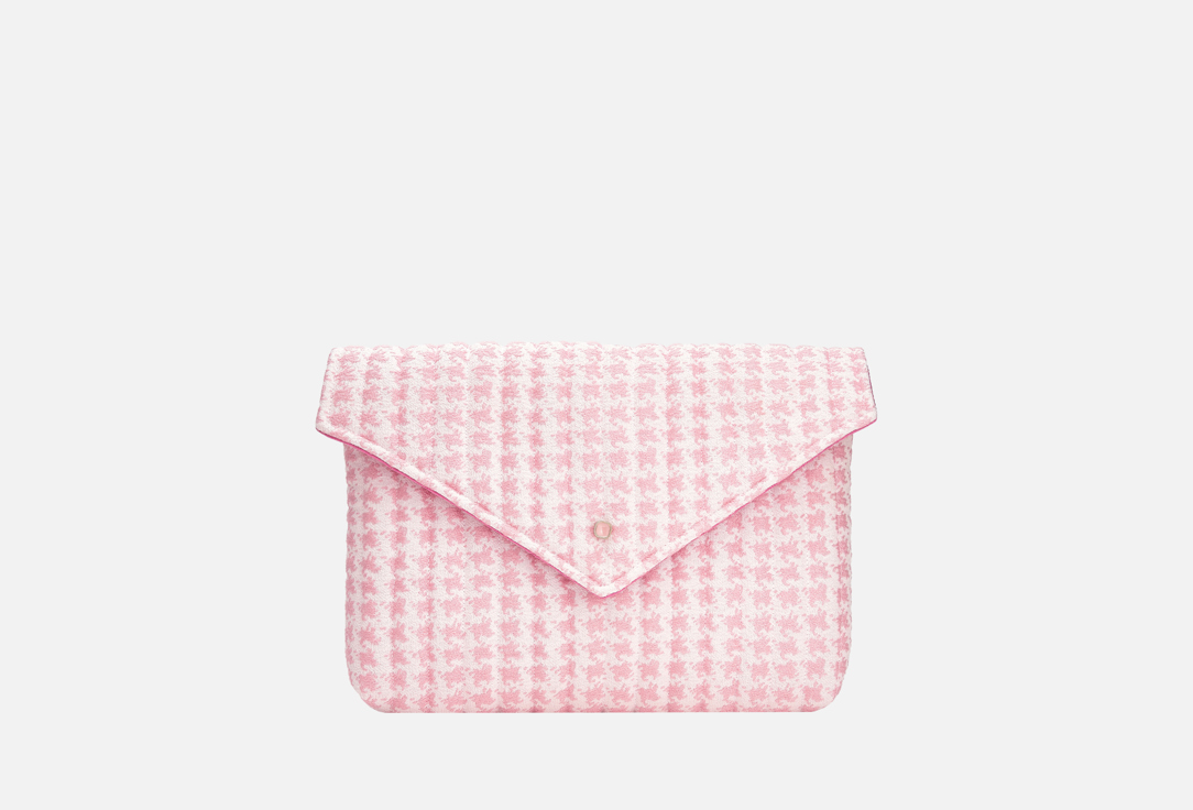 Изображение товара Твидовая папка для ноутбука Diliam розовая защитный чехол 36х26х5 см