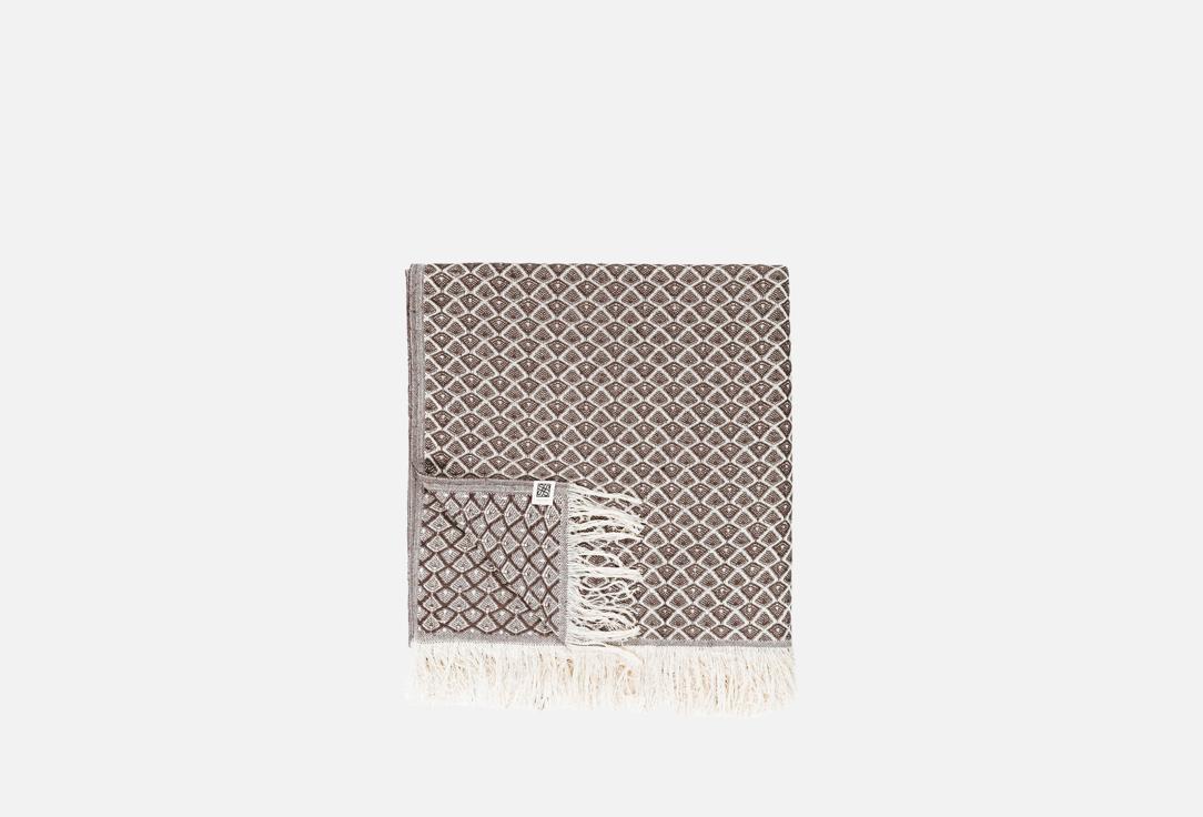 

Плед SAINTSPIRIT, Коричневый, Ромб, коричневый, 220х220 1 шт