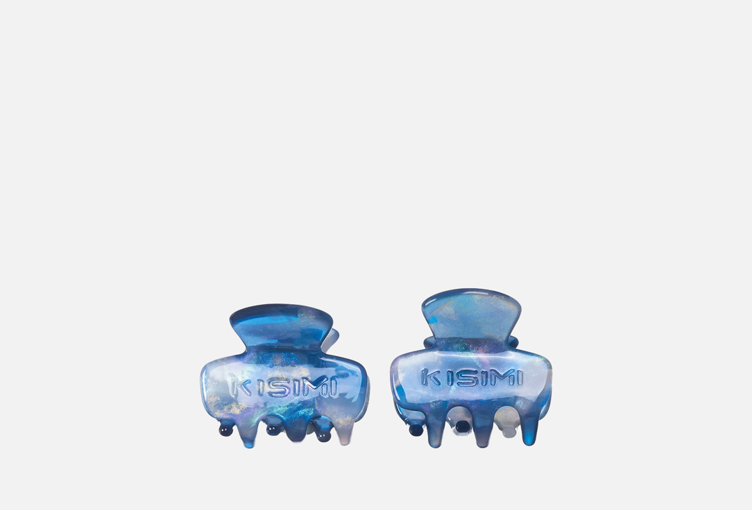 

Набор крабиков для волос KISIMI, Цвети, небесный голубой 2 шт