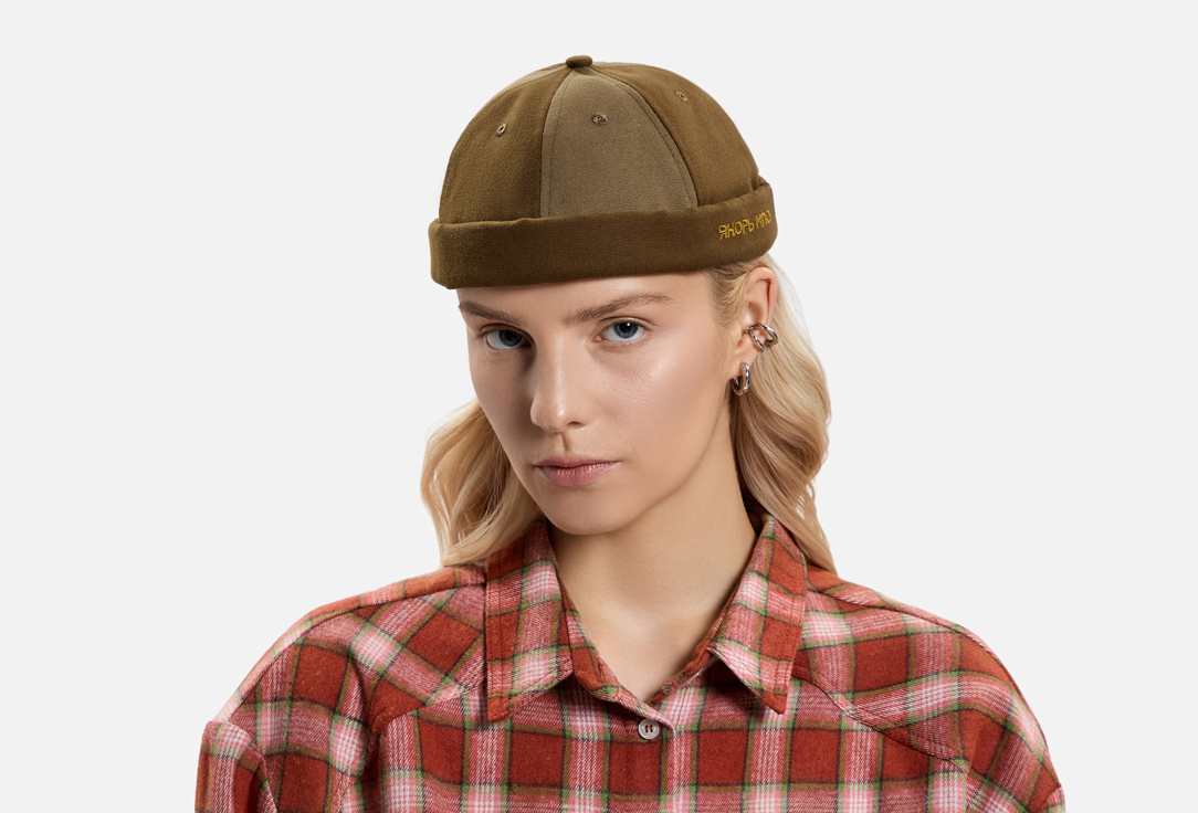 

Кепка-докер ЯКОРЬ МПА, Портовый 24 мох и земля 1 шт