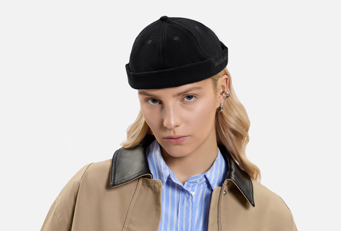 

Кепка-докер ЯКОРЬ МПА, Черный, Портовый 24 Черный твил 1 шт