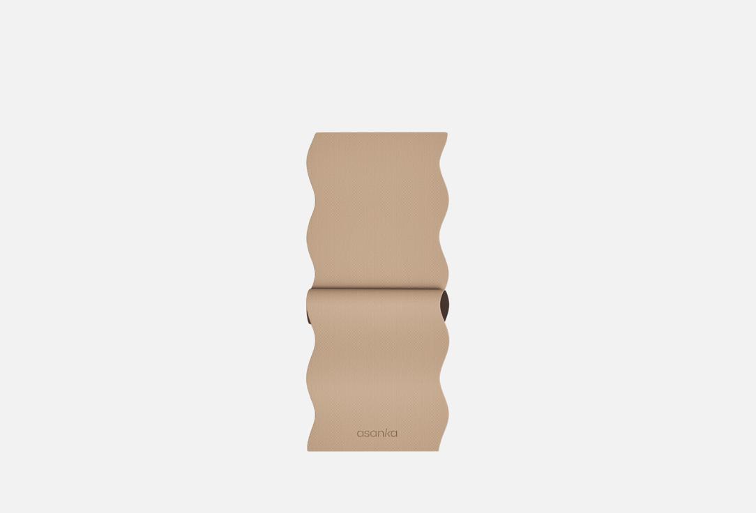 Коврик для йоги и фитнеса ASANKA Beige wave yoga mat 1 шт