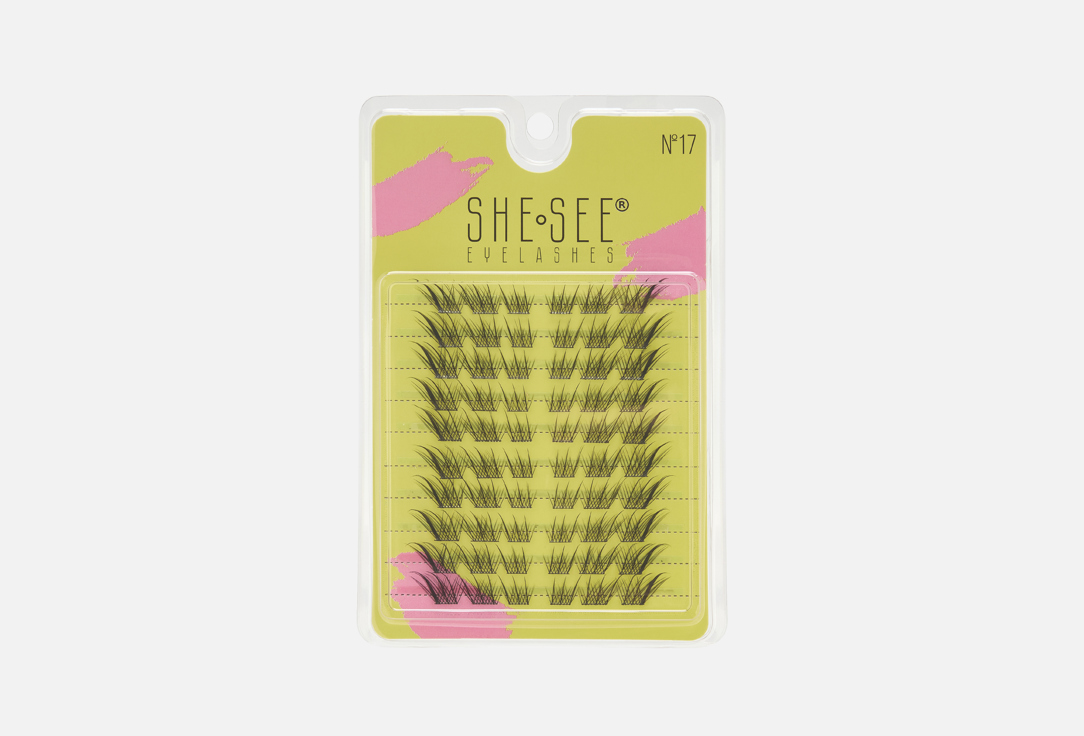 

Накладные ресницы пучки SHE SEE, False eyelashes carica 60 шт