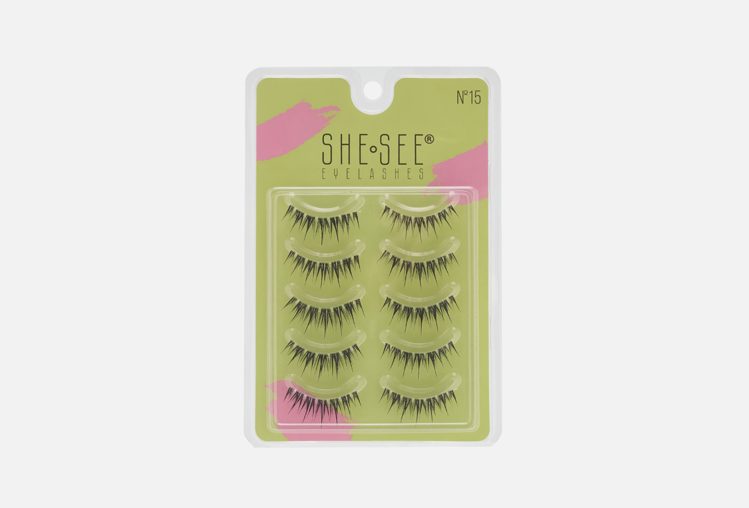 

Накладные ресницы SHE SEE, False eyelashes Oriole 5 пар
