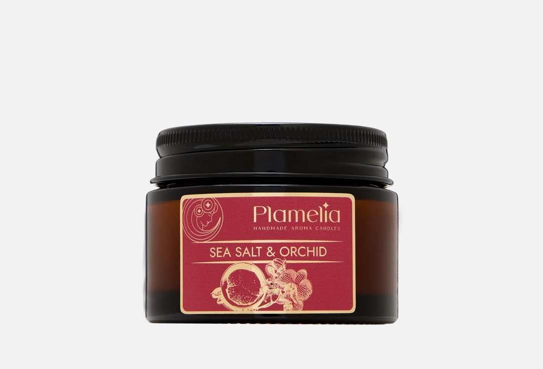 Изображение товара Ароматическая свеча Plamelia Sea salt & orchid 55 мл для расслабления и уюта