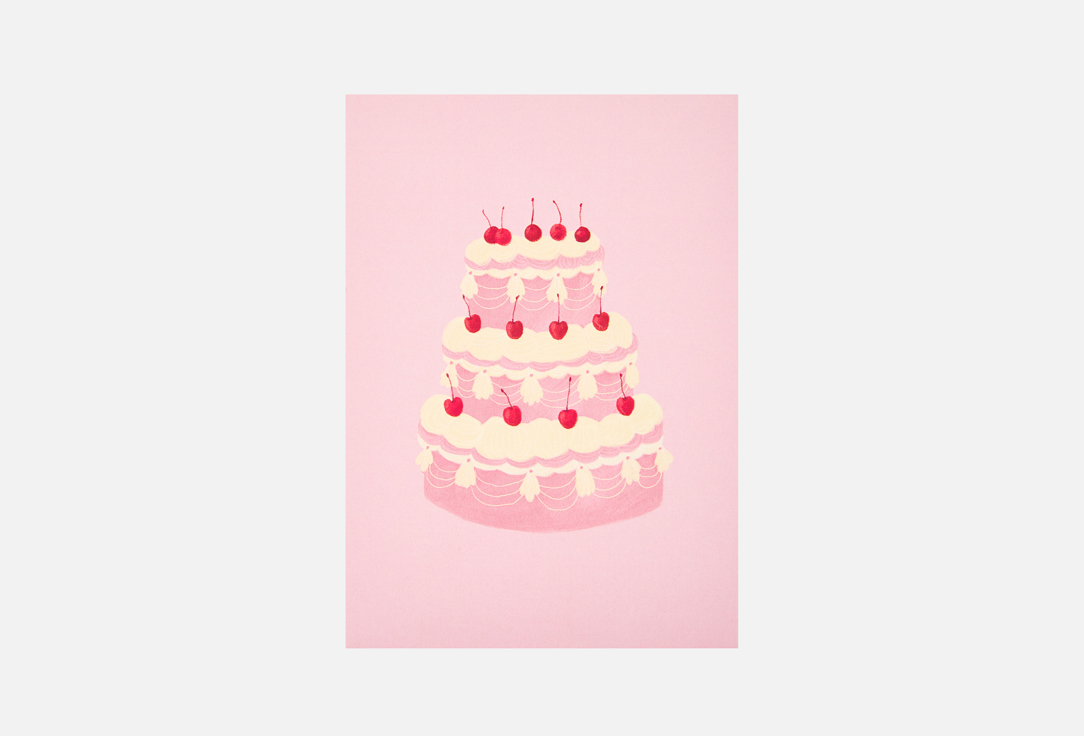 

Открытка DUET.STORE, С Днем рождения - Тортик 1 шт