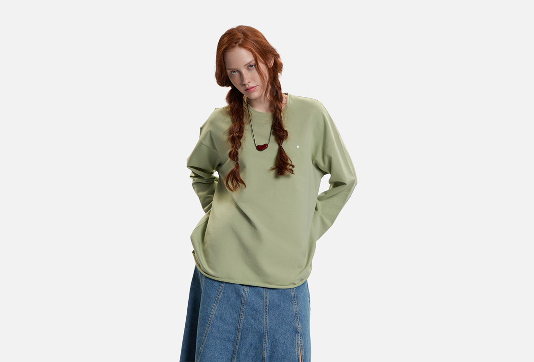 Изображение товара Лонгслив LE ART Полынь из хлопка лайкры свободный силуэт