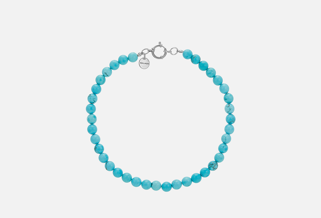 Изображение товара Колье BALKON Ocean silver из натурального турквенита для женщин