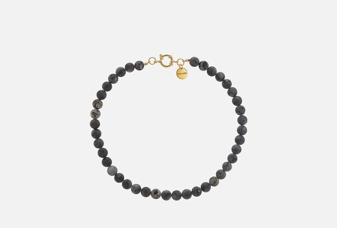 Изображение товара Роскошное колье из лабрадорита и нержавеющей стали BALKON Night для женщин