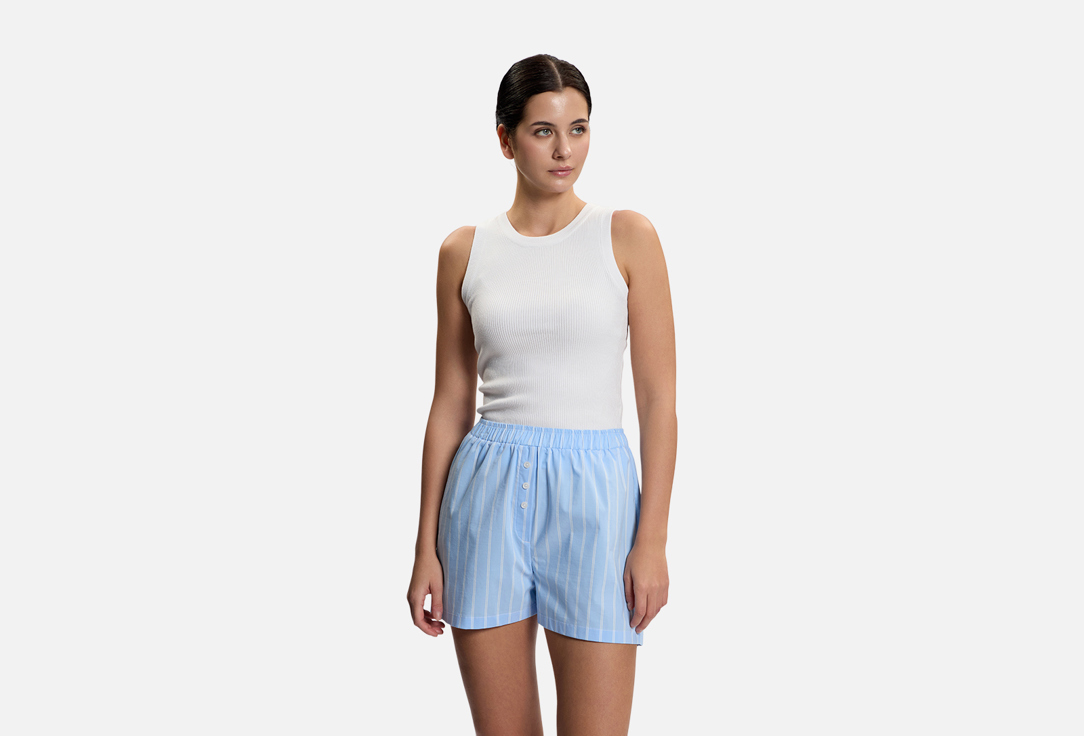 Изображение товара Шорты пижамные JBbase Голубые в полоску